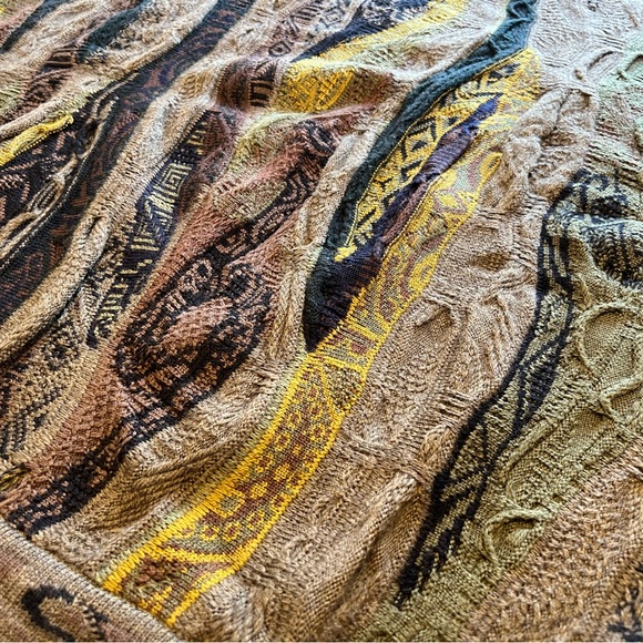 Rare Vintage Early 90s 100% Authentic Coogi Sweater Wool Multicolor Sz L NWOT 🔥 - Picture 4 of 10